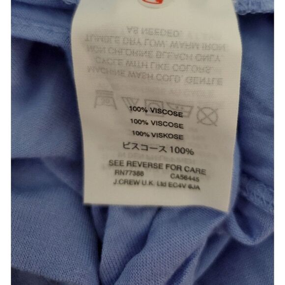 J. Crew Tie Front Blue Long Sleeve Tee Top XS NWT - Picture 6 of 8